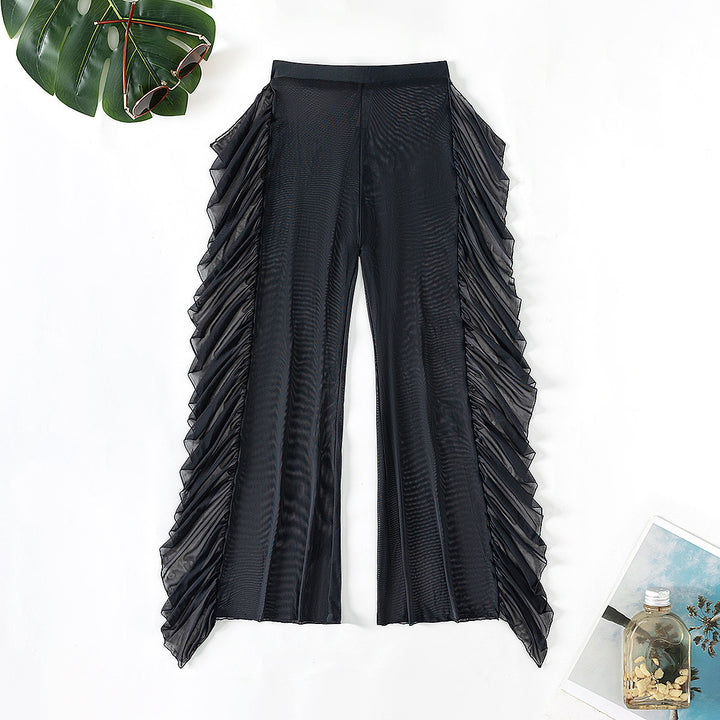 Damen Strandhose mit elegantem Rüschen-Design Drune