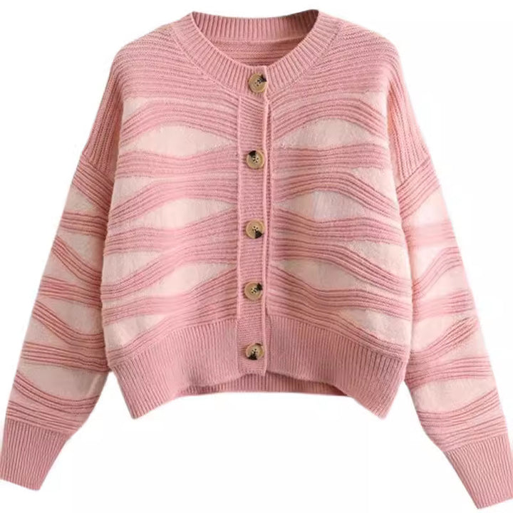 Damen Strickjacke im trendigen Streifenlook Drune