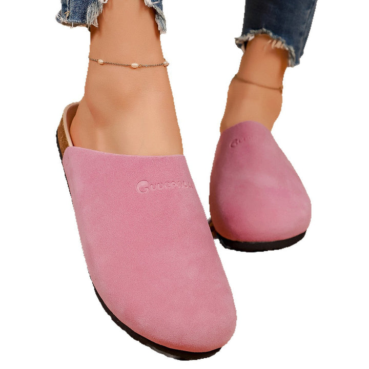 Damen Bequeme Clogs aus weichem Wildleder mit anatomisch geformtem Fußbett Drune