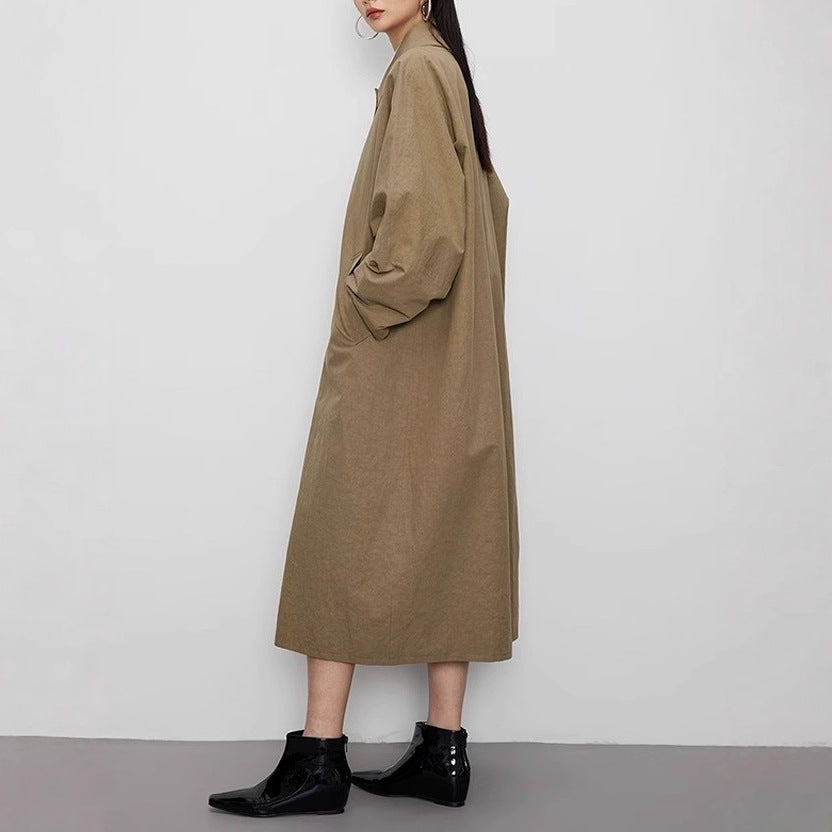 Damen Oversized Trenchcoat Drune