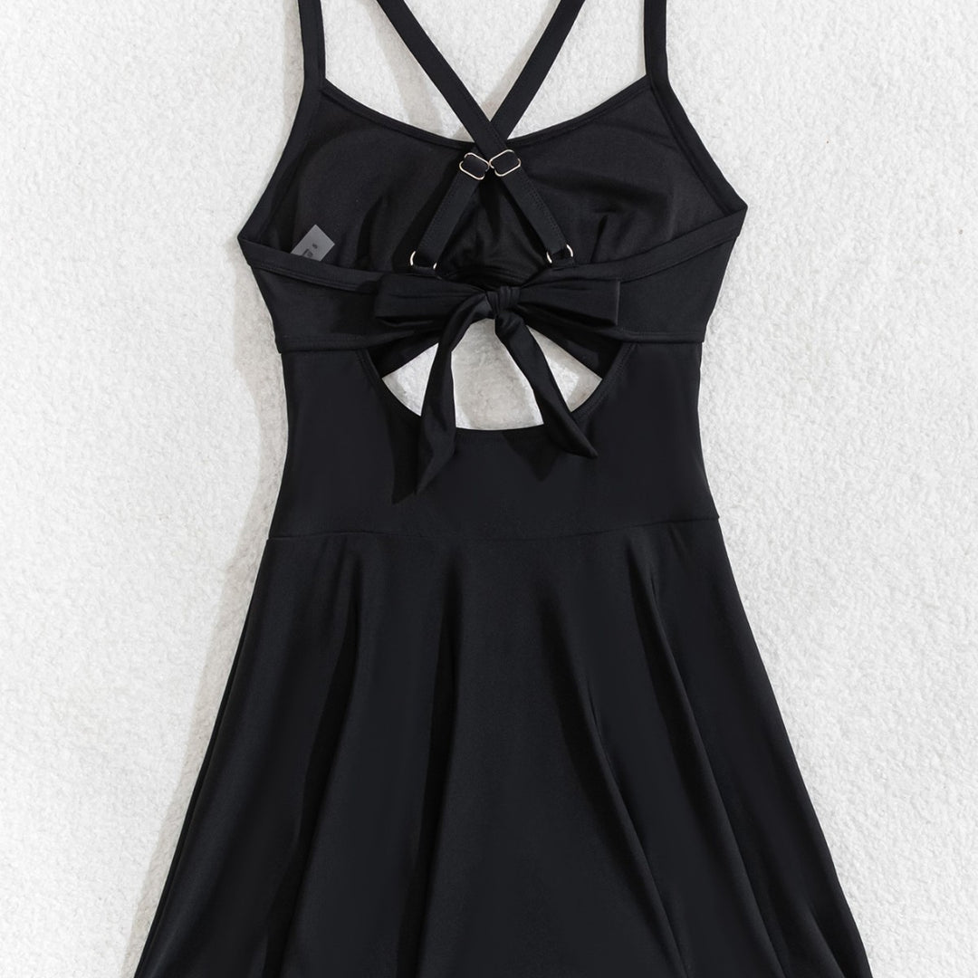 Damen Tankini-Set mit elegantem Wickelrock und tiefem V-Ausschnitt Drune