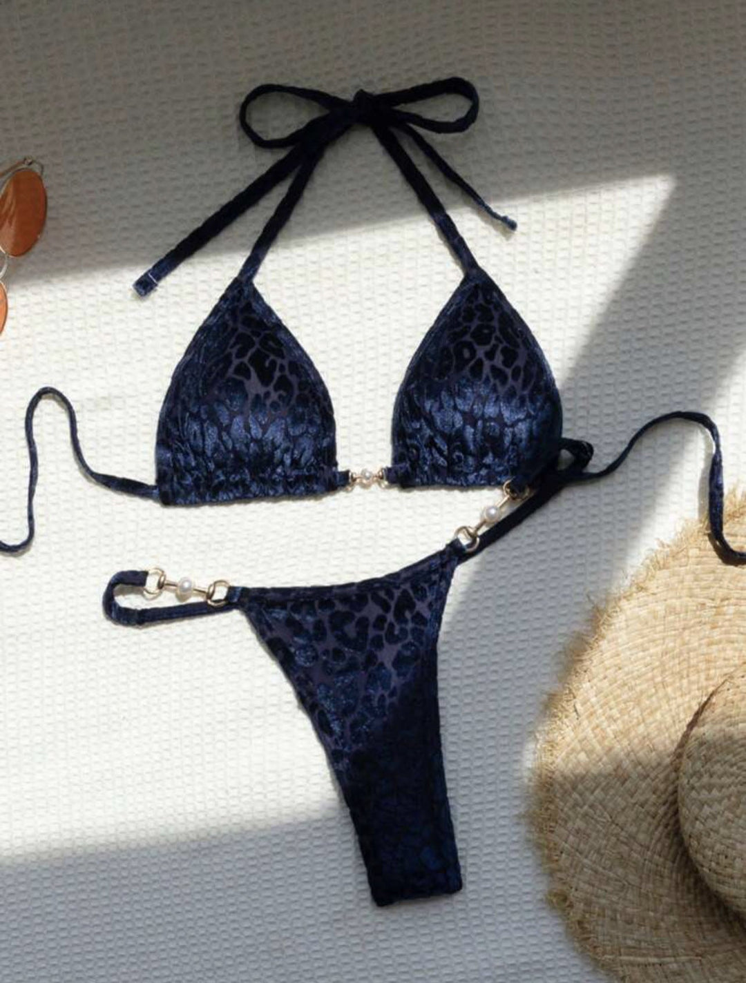 Damen Triangel-Bikini mit dekorativen Akzenten und raffiniertem Schnitt Drune