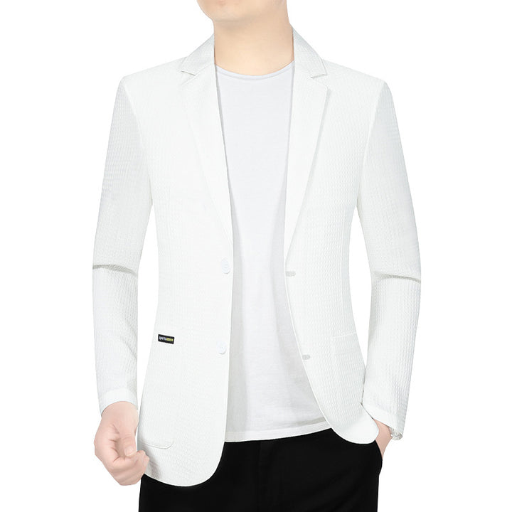 Herren Modernes Stretch Business-Sakko mit schmalem Schnitt und aufgesetzten Taschen Drune