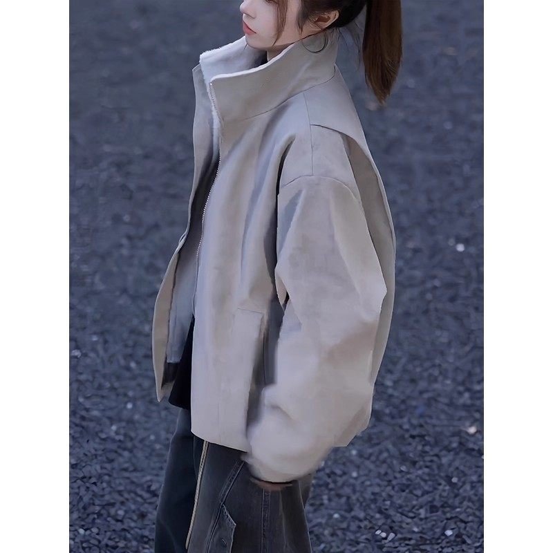 Damen Oversized Steppjacke Drune