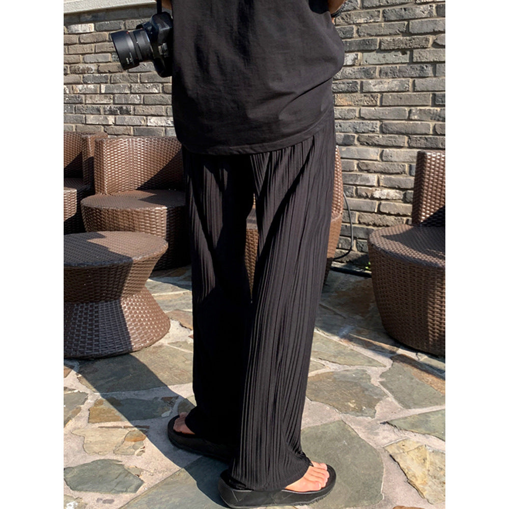 Herren Elegante Plisseehose Drune