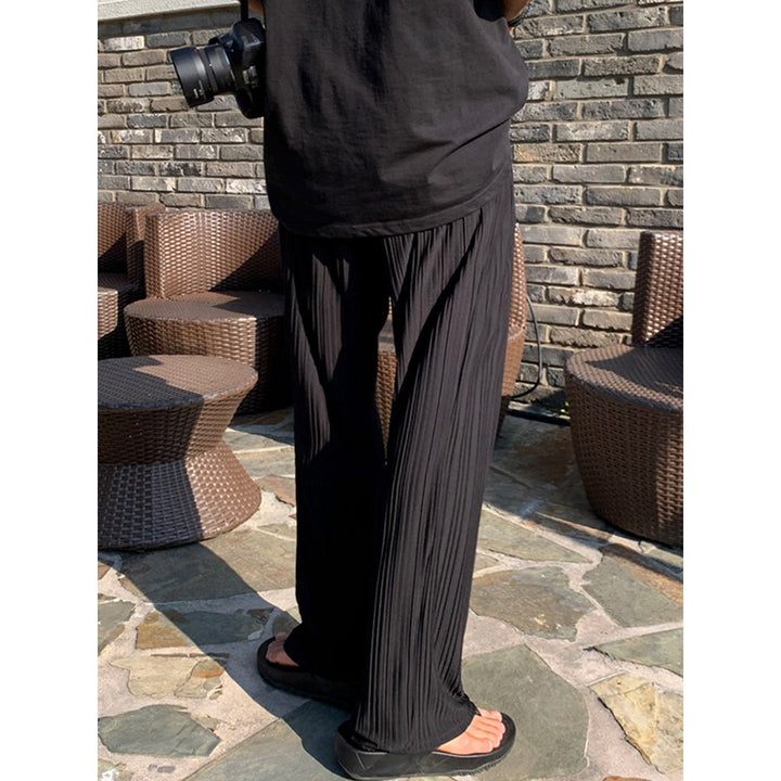 Herren Elegante Plisseehose Drune
