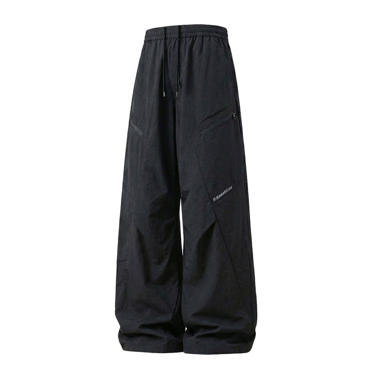 Unisex Weite technische Cargo-Hose mit Tunnelzugbund und Reißverschlusstaschen Drune