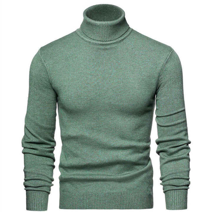 Herren eleganter Rollkragenpullover aus feiner Merinowolle Drune
