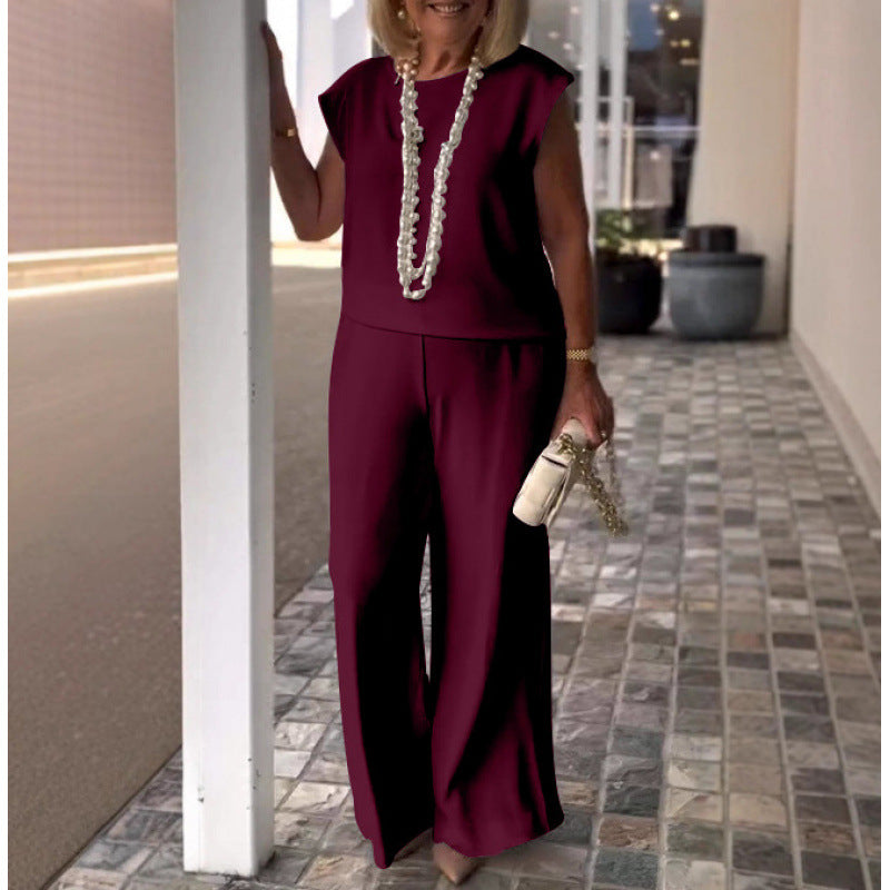 Damen Elegantes und bequemen Zweiteiliges Outfit mit weitem Schnitt Drune