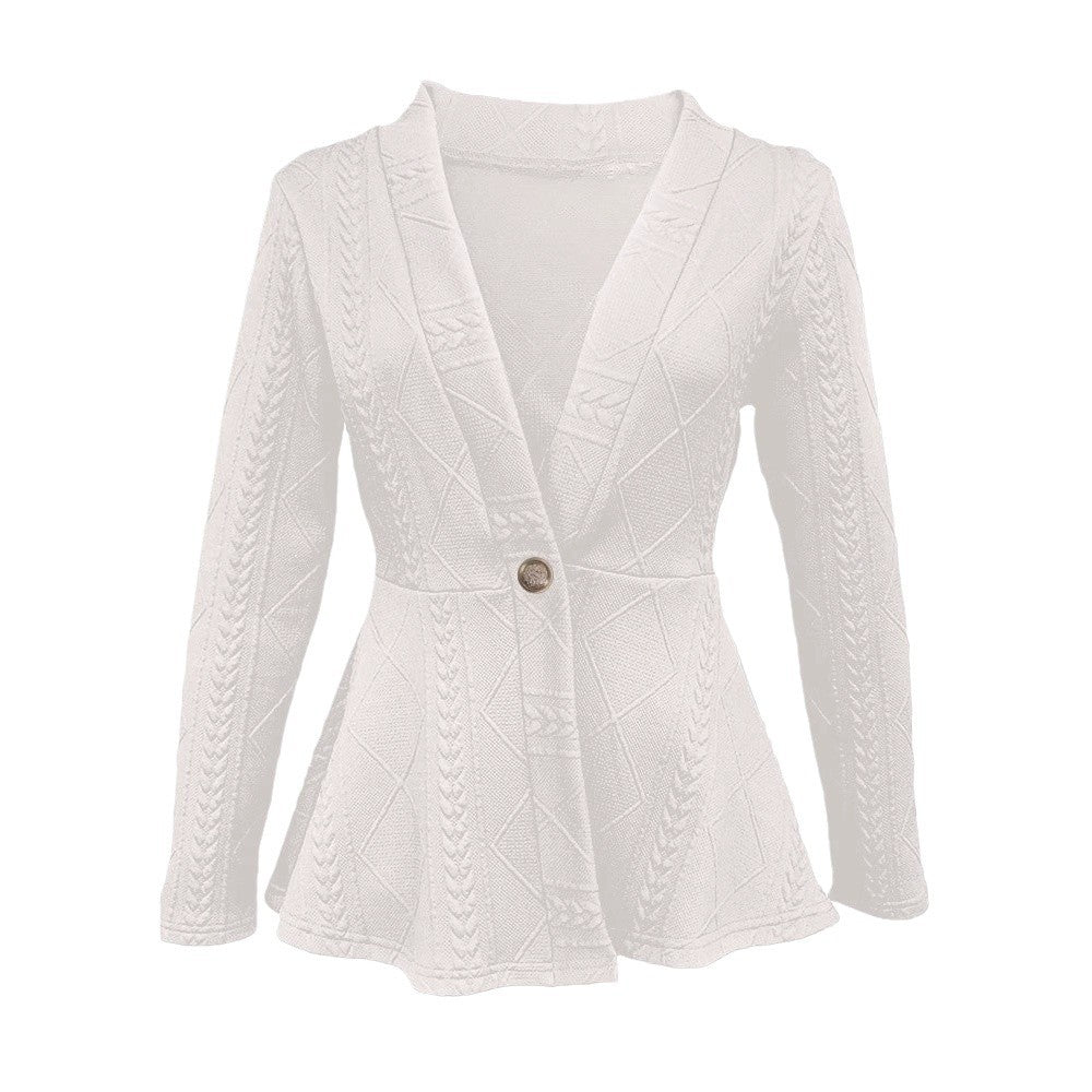 Damen elegante Blazerjacke mit strukturiertem Design und taillierter Silhouette Drune