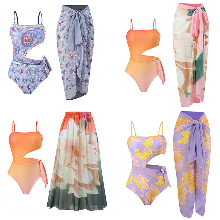 Damen Maxirock mit floralem Design Drune