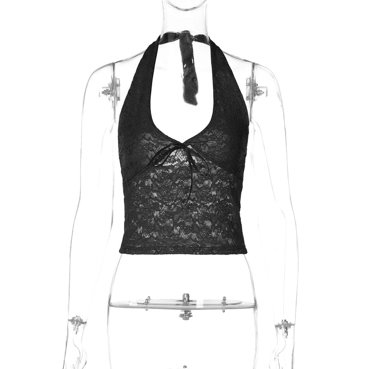 Damen Haltertop aus feiner Spitze Drune