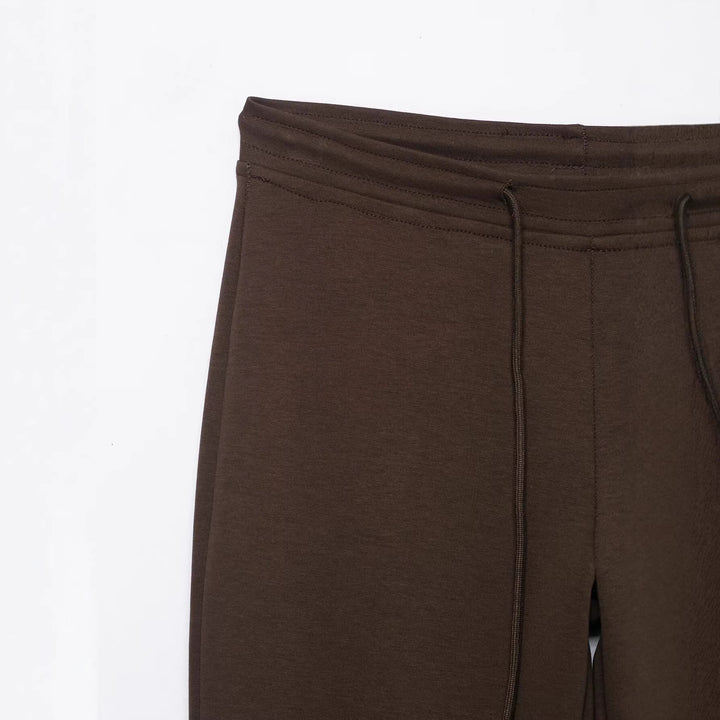 Damen Highwaist Schlaghose aus weichem Sweat mit Tunnelzug Drune