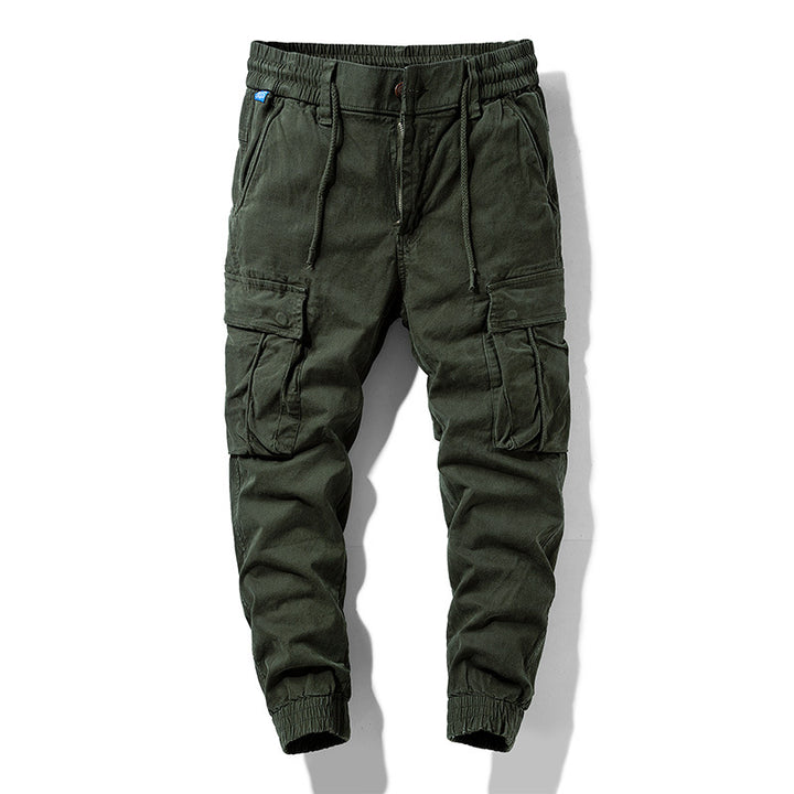 Herren Cargo-Jogginghose im Utility-Style mit Tunnelzugbund, Multifachtaschen und gerippten Bündchen Drune