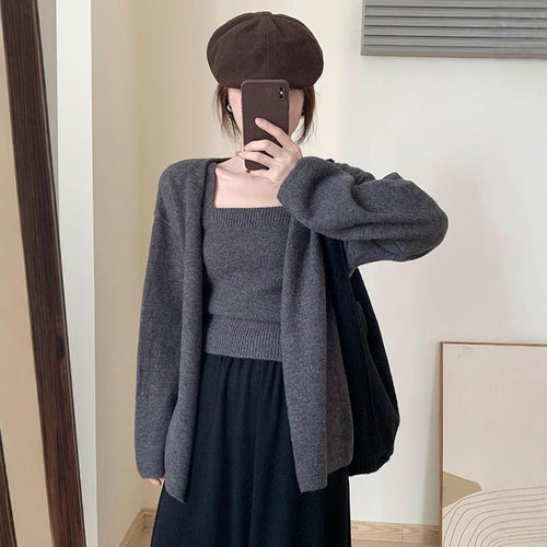 Damen gemütliche Strickjacke Drune