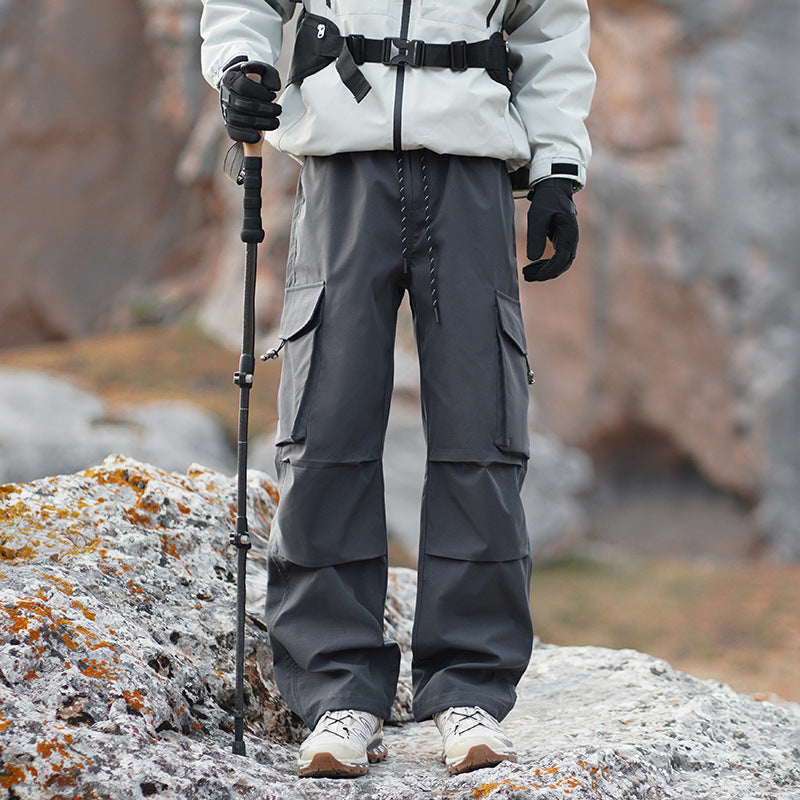 Herren Technische Outdoor-Cargohose mit wasserabweisendem Stretch und verstärkten Knien Drune