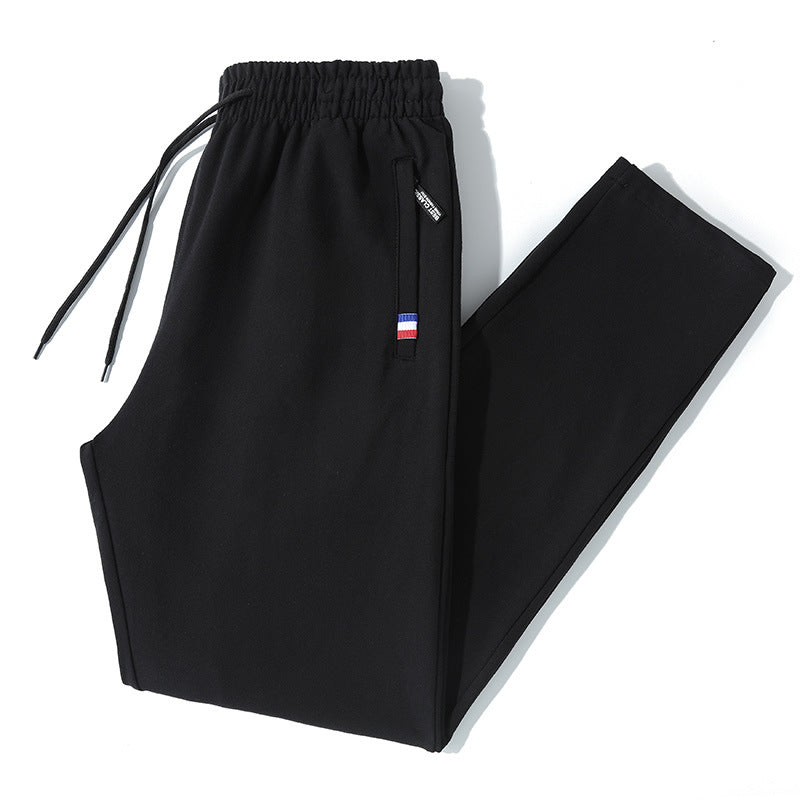 Herren Tapered-Jogginghose mit Tunnelzug, Reißverschlusstasche & Rippbündchen Drune