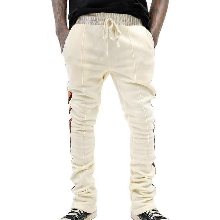 Herren Slim-Fit Jogginghose mit Tunnelzug, markanten Ziernähten & seitlichem Panel Drune