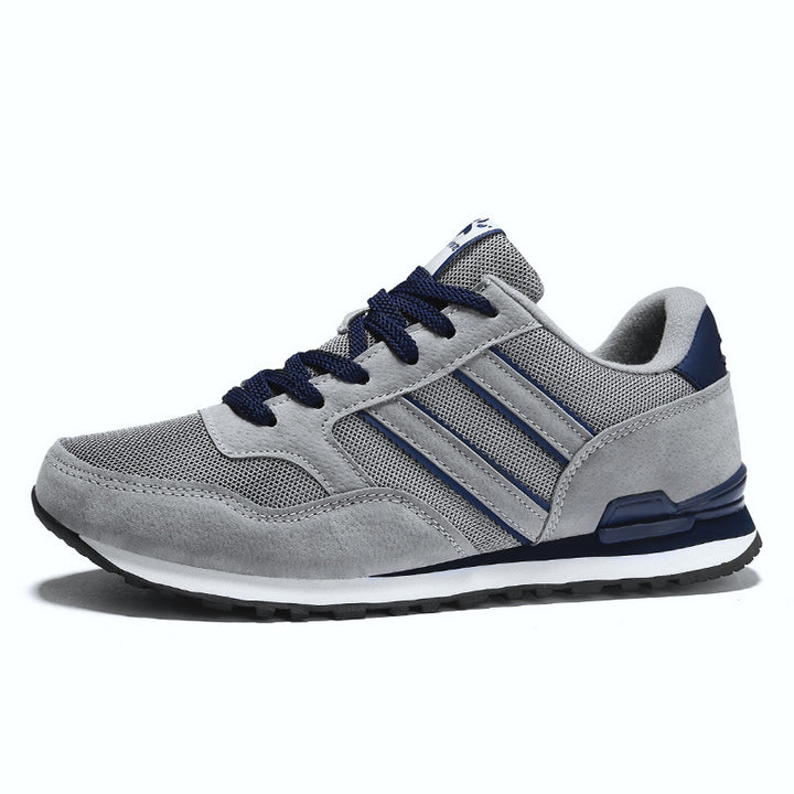 Herren retro-inspirierter Wildleder-Mesh Sportsneaker mit verstärkter Ferse und EVA-Dämpfung Drune