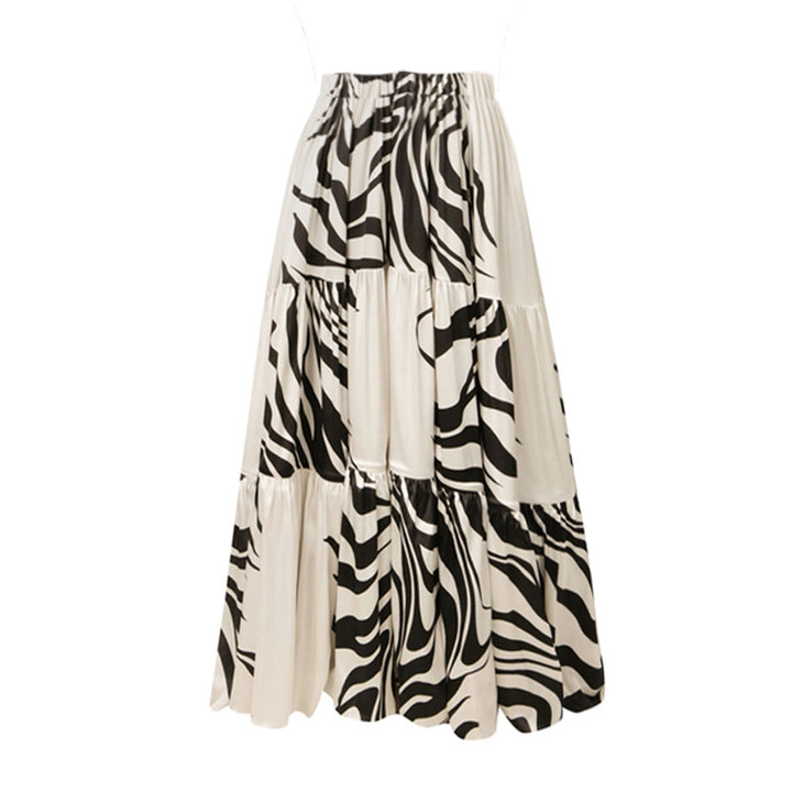 Damen Einteiler Badeanzug mit stilvollem Zebra-Design Drune