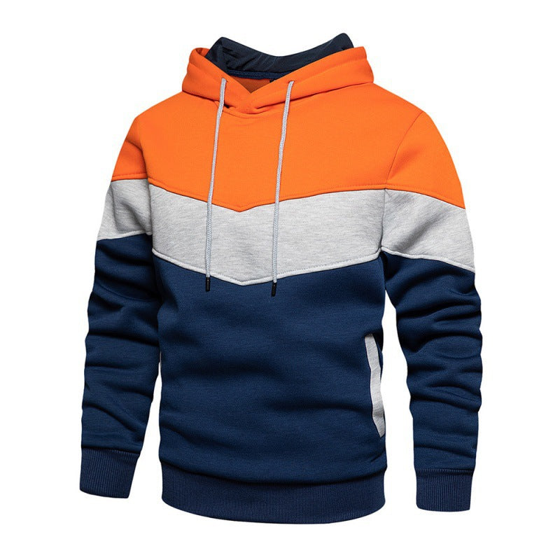 Herren Sportlicher Kapuzenpullover mit modernem Farbblockdesign und atmungsaktiven Eigenschaften Drune