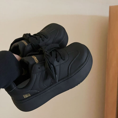 Damen Plateausneaker im Clean‑Chunky‑Design mit extra hoher EVA‑Plateausohle und gepolstertem Komfortkragen Drune
