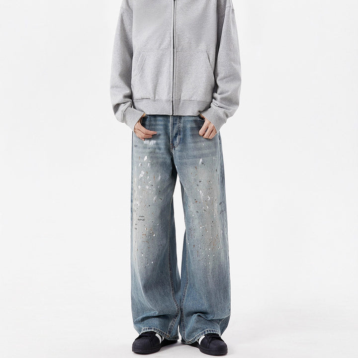 Damen Weitgeschnittene Jeans mit einzigartigen Zerstörungsdetails Drune
