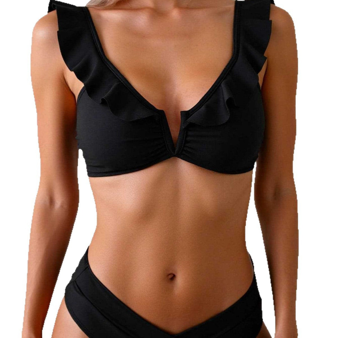 Damen Bikini-Set mit raffinierten Rüschendetails Drune