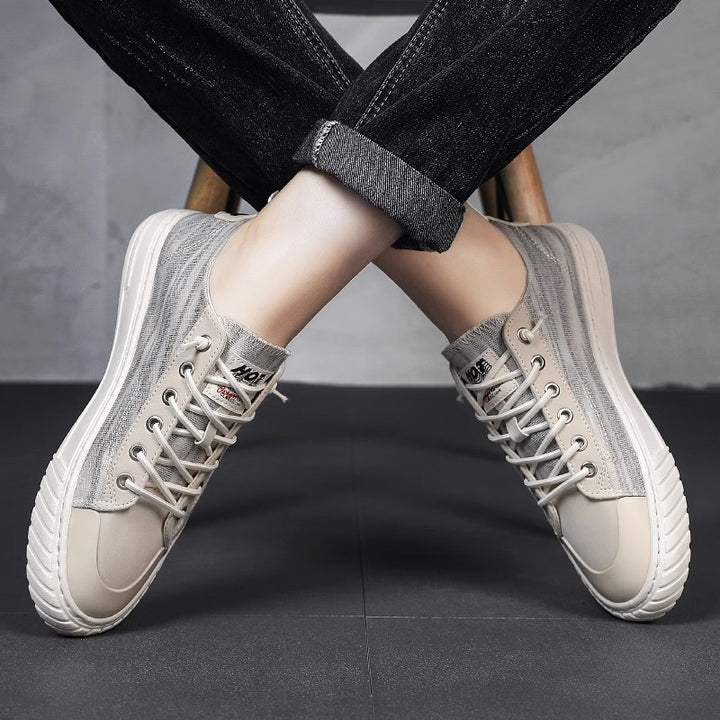 Unisex leichte retro Canvas-Sneaker mit verstärkter Zehenkappe und profilierter Gummisohle Drune
