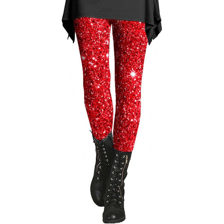 Damen Gemusterte Weihnachtsleggings Drune