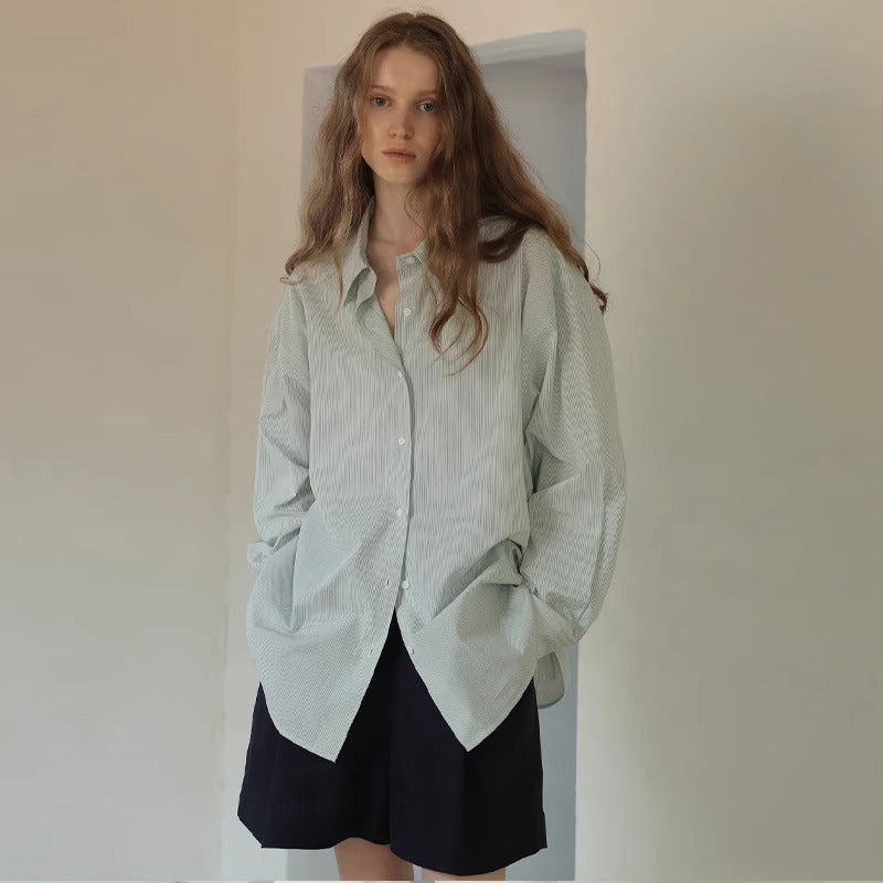 Damen Asymmetrische Hemdbluse mit eleganter Wickeloptik Drune