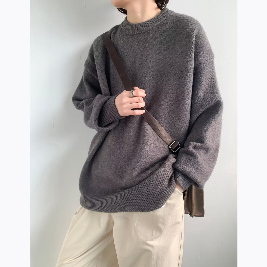 Damen Eleganter Oversized Pullover Drune
