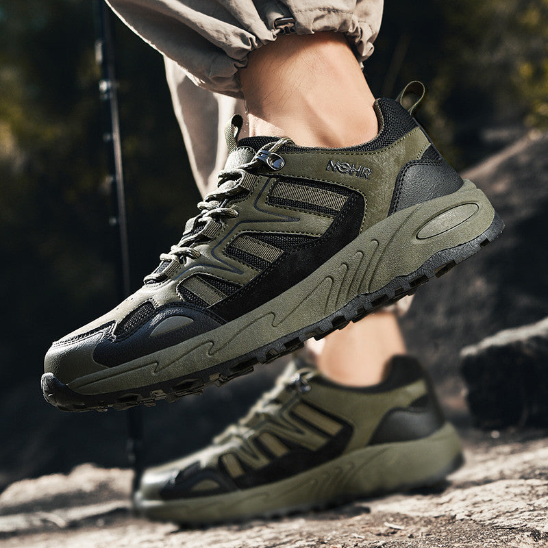 Herren nan Outdoor-Expeditionssneaker mit verstärkter Zehenkappe, stoßdämpfender Hohlkammersohle und profiliertem Trail-Profil Drune