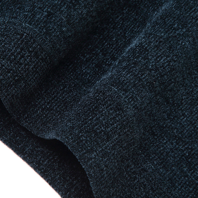 Herren Wärmender Rundhals-Pullover mit Fleece-Innenfutter Drune