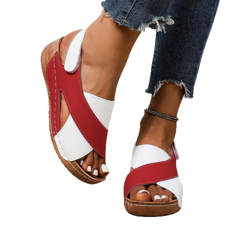 Damen Slingback Slide Sandalen mit stilvollem Ausschnitt-Design Drune