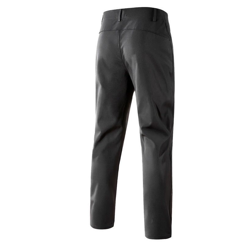 Herren Softshell-Outdoorhose mit engem Tapered‑Schnitt, integriertem Gürtel & Reißverschlusstaschen Drune