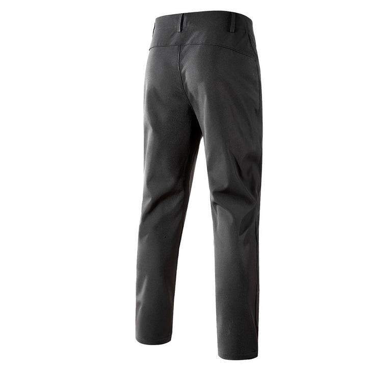 Herren Softshell-Outdoorhose mit engem Tapered‑Schnitt, integriertem Gürtel & Reißverschlusstaschen Drune