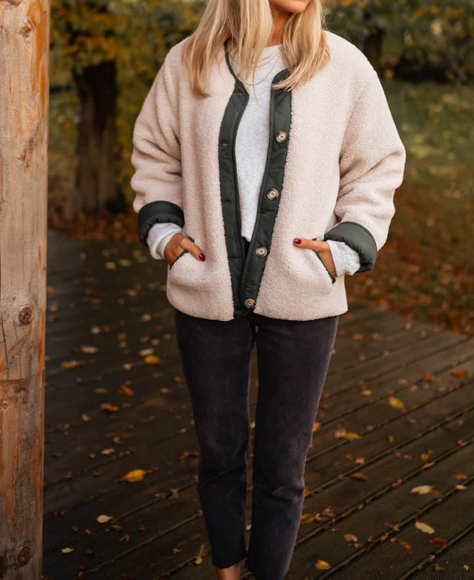 Damen Kuschelige und stylische Fleecejacke Drune