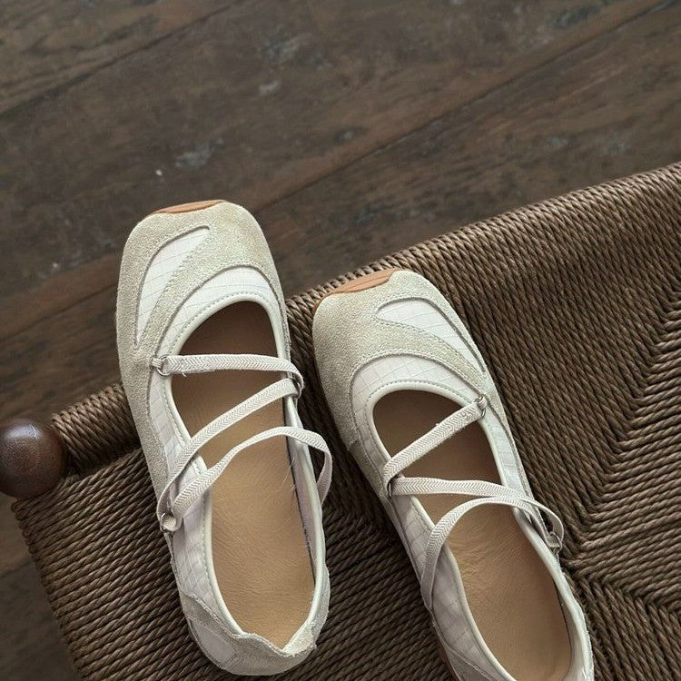 Damen Ballerinas mit flexibler Sohle und schickem Riemchendesign Drune