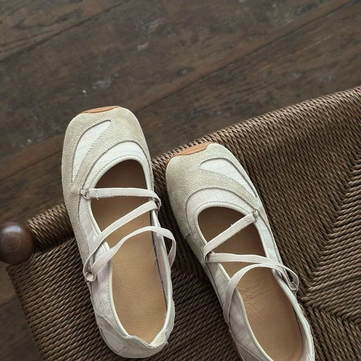 Damen Ballerinas mit flexibler Sohle und schickem Riemchendesign Drune