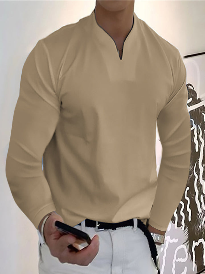 Herren Lässiges Langarmshirt Drune
