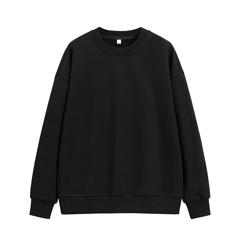 Unisex Oversize Rundhals-Sweatshirt aus schwerer Baumwollmischung mit geripptem Saum und Raglanärmeln Drune