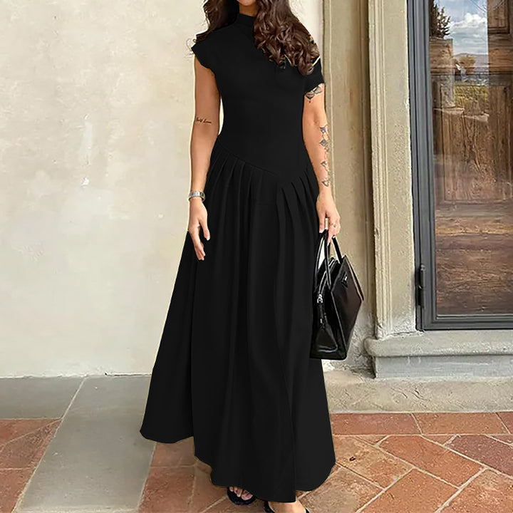 Damen Wickelmaxikleid mit asymmetrischem Schnitt und strukturiertem Design Drune
