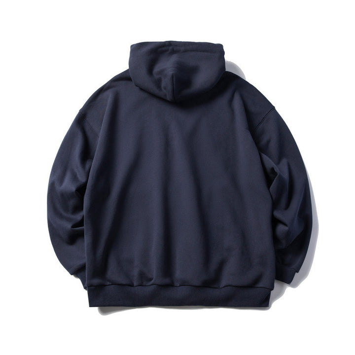 Unisex Oversize Kapuzenpullover mit Collegiate-Print und Kängurutasche Drune