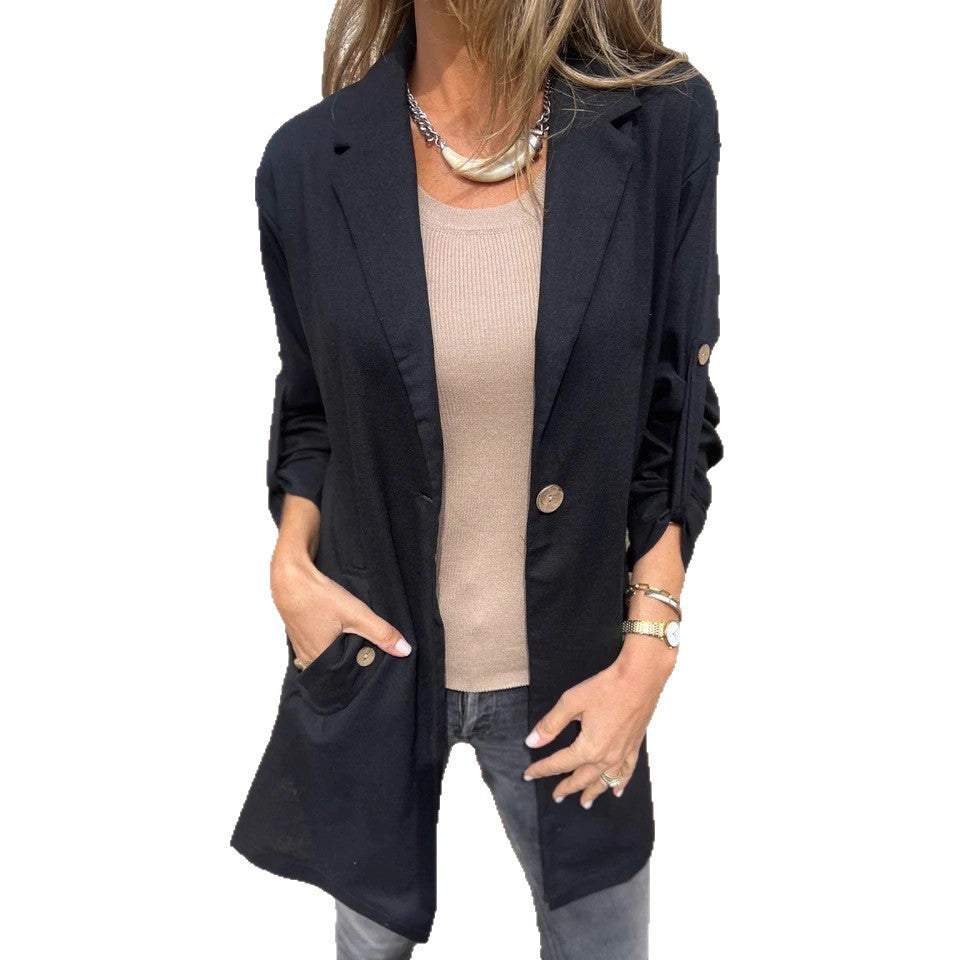Damen leichte und elegante Blazerjacke Drune