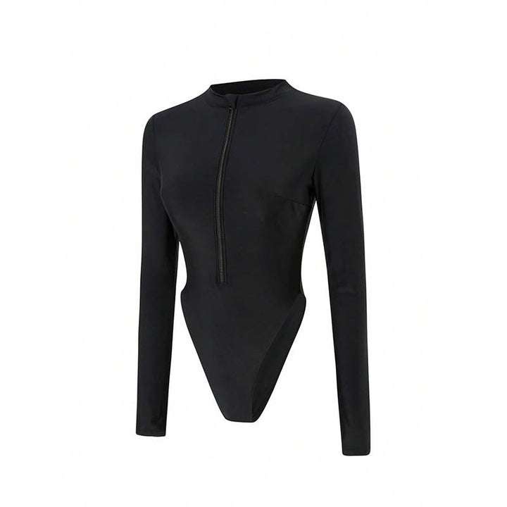Damen Langärmeliger High-Cut Badeanzug Drune