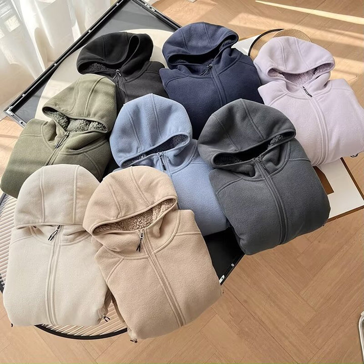 Damen Fleecejacke mit kuscheligem Innenfutter und praktischen Reißverschlusstaschen Drune