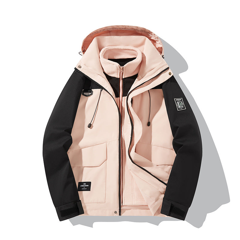 Herren Wetterfeste Outdoorjacke mit Kapuze Drune
