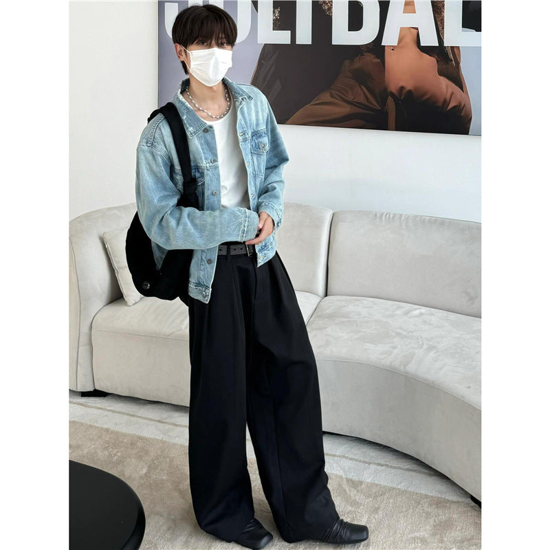 Damen Leder‑Mules mit quadratischer Zehenbox und gerafftem Schaft Drune