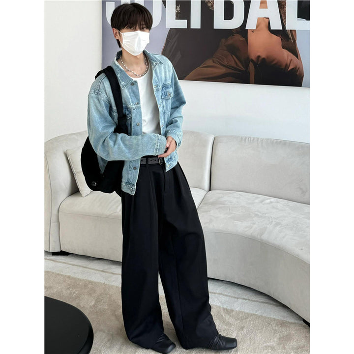 Damen Leder‑Mules mit quadratischer Zehenbox und gerafftem Schaft Drune